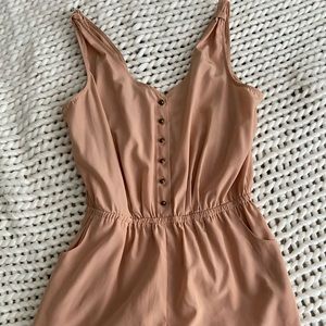Muted peach romper